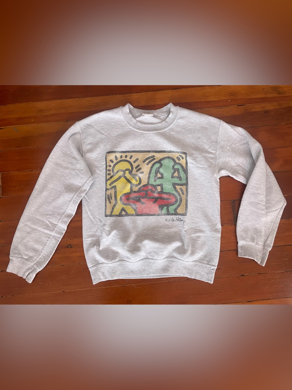 Vintage Keith Haring Print Sweatshirt
